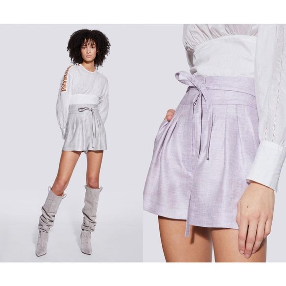 IRO Lafa Paperbag High Waist Shorts